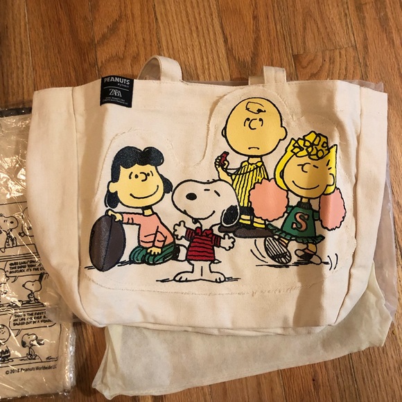 Snoopy peanuts bag cartoon canvas tote shoulder bag cute shopping - Picture 6 of 7